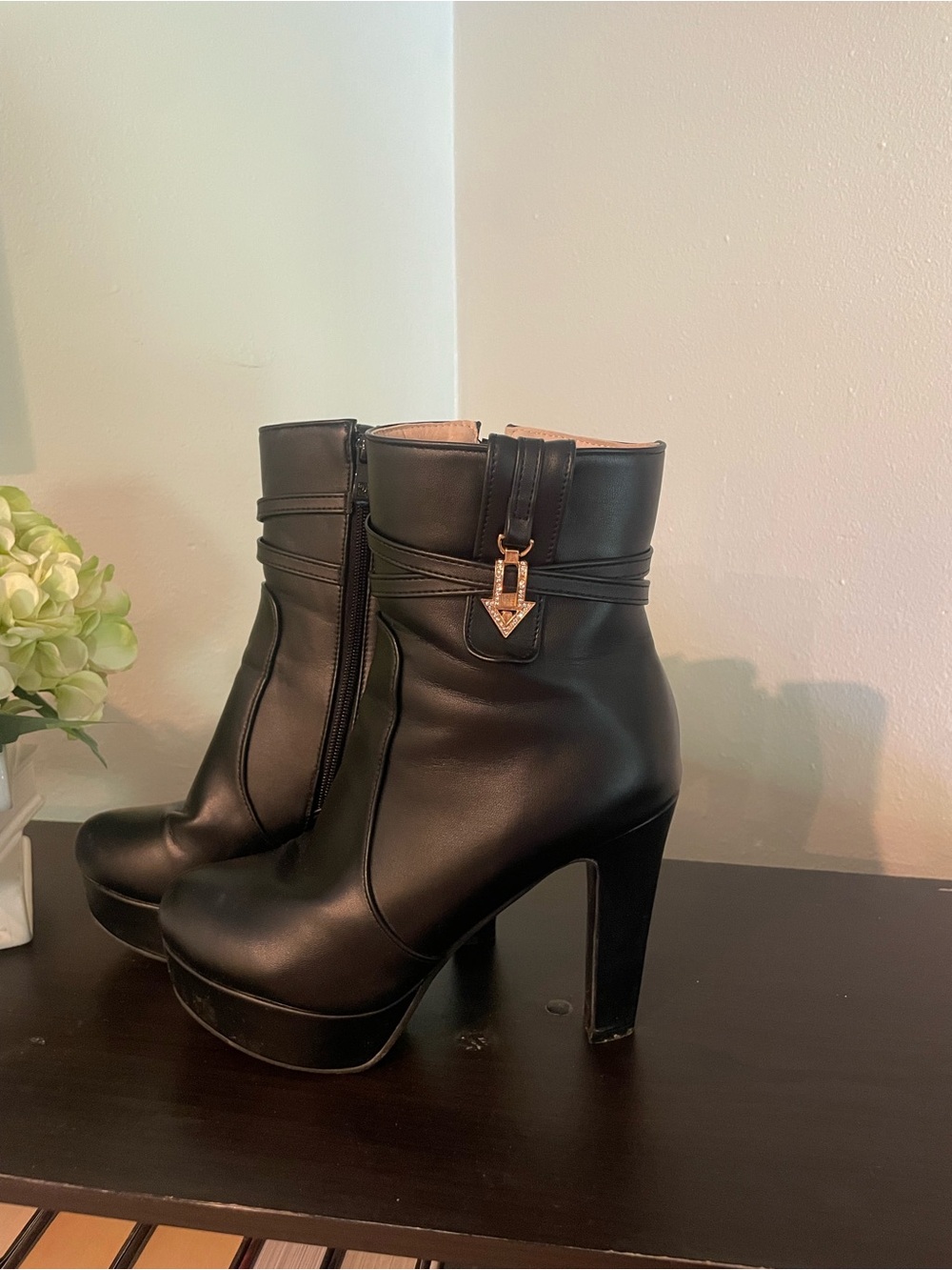 Women’s Black Platform Ankle Boots